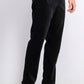 Calça de veludo slim fit masculina INC International Concepts, preta, tamanho 38