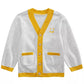Primeiras impressões bebê meninos smiley-face cardigan cinza tamanho 12m