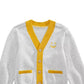 Primeiras impressões bebê meninos smiley-face cardigan cinza tamanho 12m