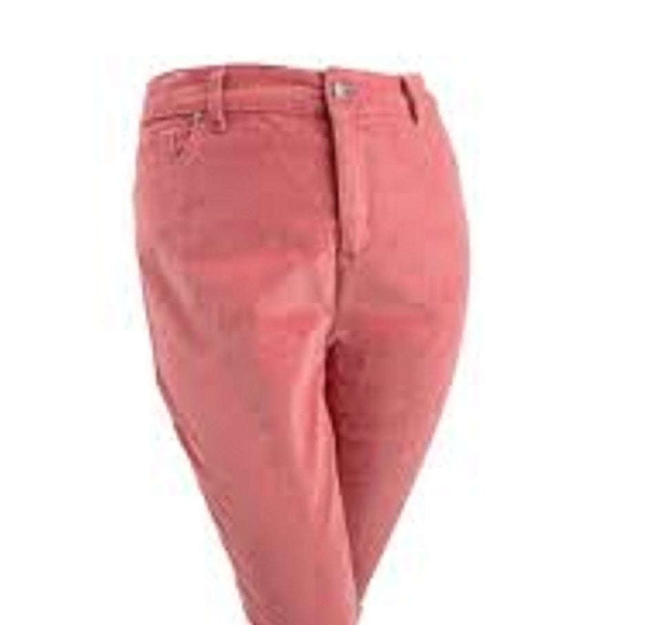 Calça modeladora de cintura alta Lexington Corduroy feminina Charter Club, rosa, tamanho 8
