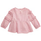 Blusa de algodão com babados First Impressions Baby Girls, rosa, tamanho 18 meses