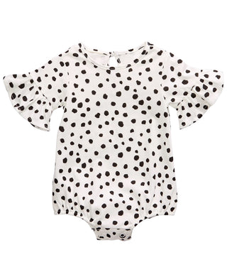 Body de algodão com estampa de chita e manga sino First Impressions para bebês meninas, tamanho 12 meses