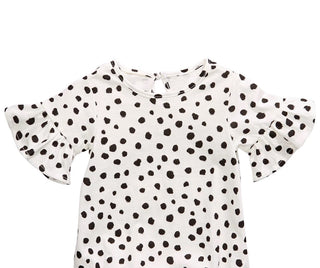 Body de algodão com estampa de chita e manga sino First Impressions para bebês meninas, tamanho 12 meses