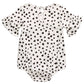 Body de algodão com estampa de chita e manga sino First Impressions para bebês meninas, branco, tamanho 3-6 meses