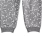 Calça jogger com estampa geométrica para bebê menino First Impressions, cinza, tamanho 3 a 6 meses