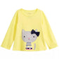 Camiseta estampada de gato First Impressions para bebê menina, amarela, tamanho 18 meses