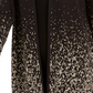 Casaco feminino JM Collection Ombre Jacquard preto tamanho pequeno médio