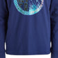 Camiseta com capuz estampa gráfica Ideology Big Boy's, tamanho grande, azul