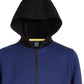 Moletom com capuz e zíper Ideology Big Boys Colorblocked Azul Escuro Tamanho P