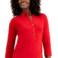 Camisa polo feminina de malha Charter Club vermelha - tamanho pequeno