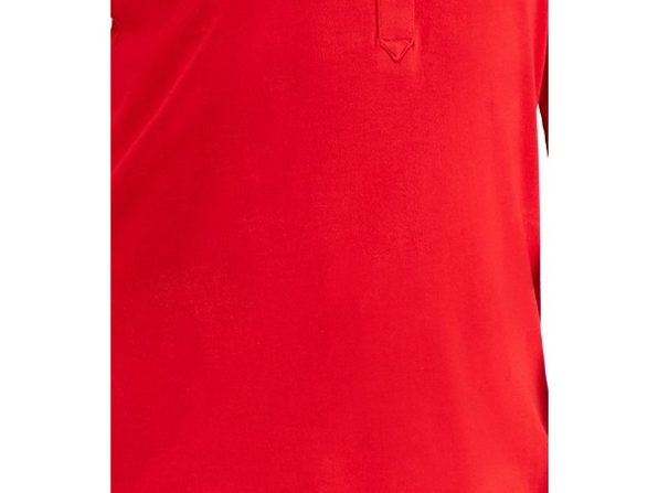 Camisa polo feminina de malha Charter Club vermelha tamanho X-S
