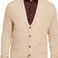 Cardigan masculino de cashmere Tasso Elba com botões, marrom, tamanho extra grande