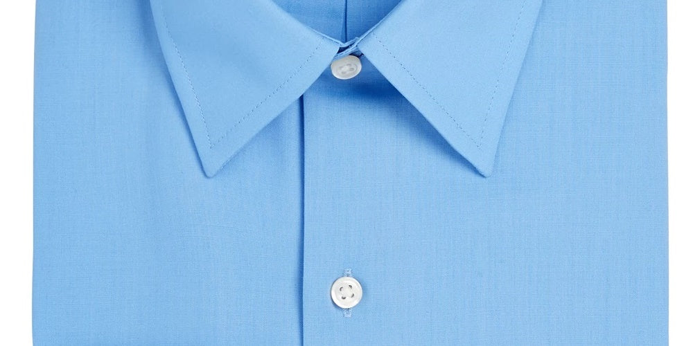 Terno masculino com gola, camisa social com botões, tamanho azul, 15x32x33