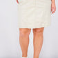 Saia-calça feminina Karen Scott Plus Size com cós em malha, cinza, tamanho 18W