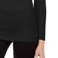 Suéter feminino canelado ombro a ombro da INC International Concepts, preto, tamanho médio