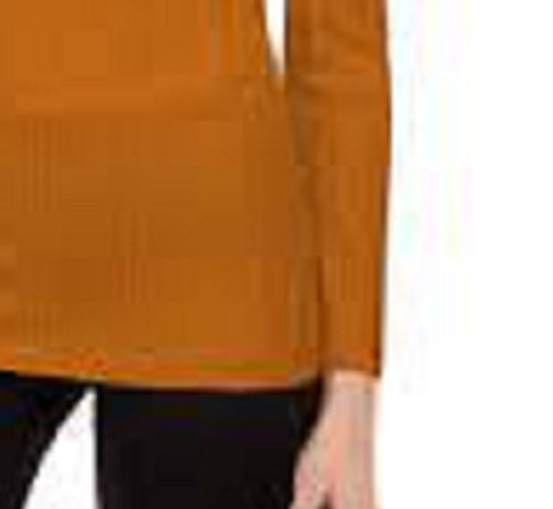 Suéter feminino canelado ombro a ombro INC International Concepts, tamanho P, amarelo médio