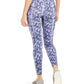 Leggings femininas com estampa de python da Ideology, roxas, tamanho XX-G
