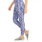 Leggings femininas com estampa de python da Ideology, roxas, tamanho XX-G