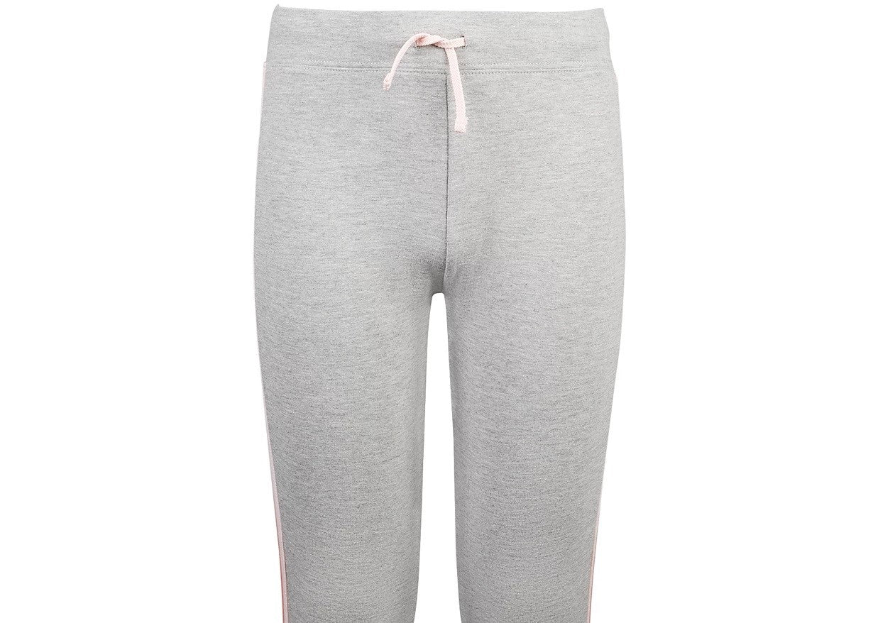 Calça de moletom listrada lateral Ideology Big Girls cinza tamanho grande