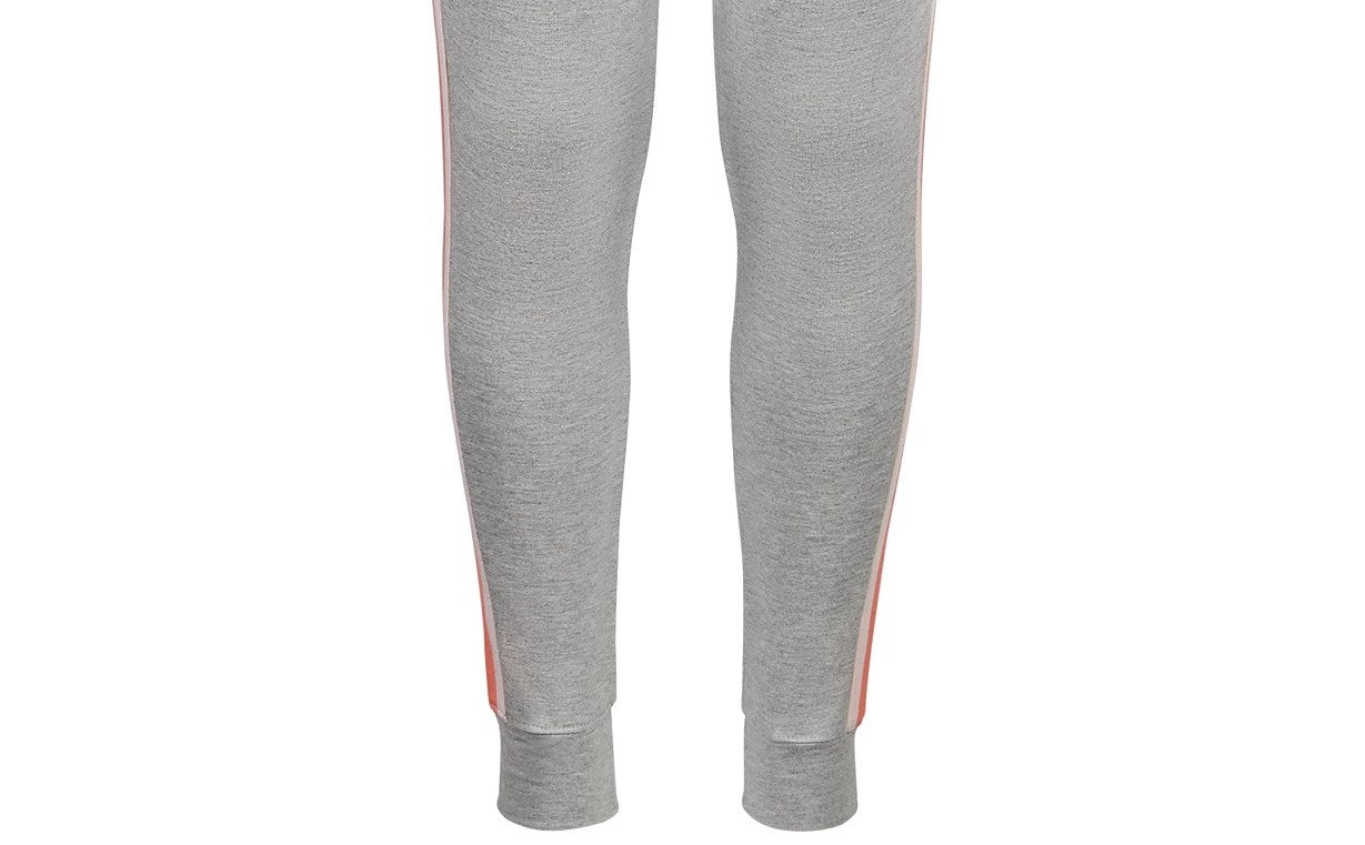 Calça de moletom listrada lateral Ideology Big Girls cinza tamanho grande