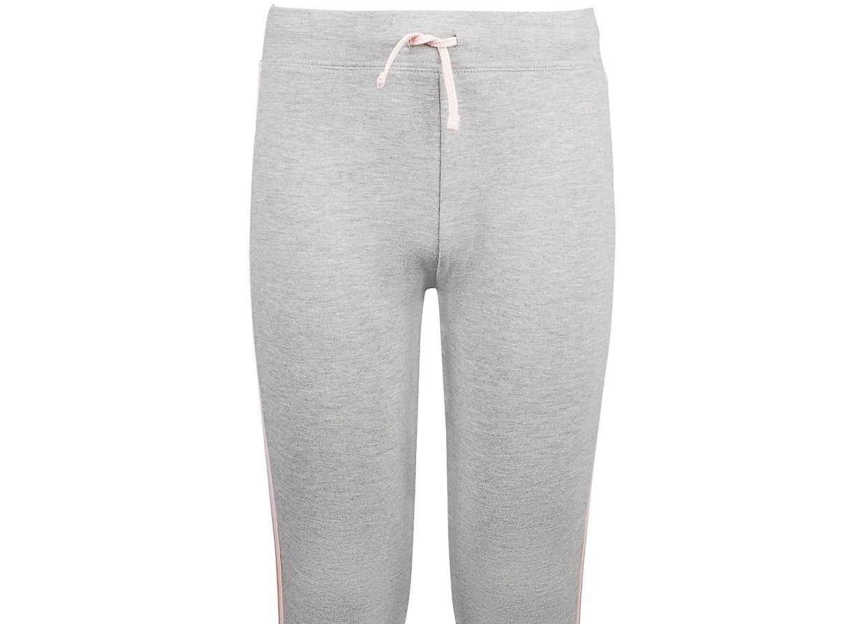 Calça de moletom listrada lateral Ideology Big Girls cinza tamanho X-G