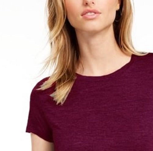 Camiseta feminina lisa com amarração nas costas Maison Jules, vermelha, tamanho médio