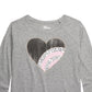 Camiseta Epic Threads Big Girls Leopard Heart Cinza Tamanho Extra Grande