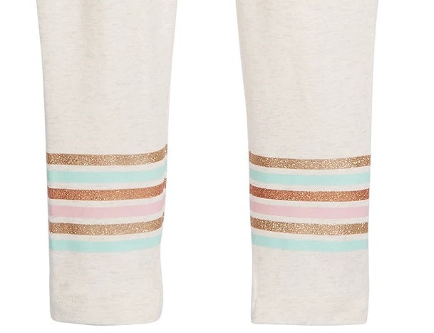 Leggings listradas Epic Threads Big Girls, tamanho extra grande, branca