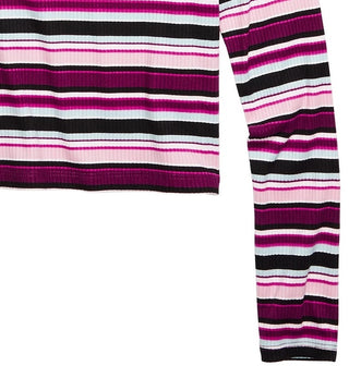 Epic Threads Big Girls Striped Top Dark Purple Size Large