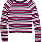 Top listrado Epic Threads Big Girls roxo escuro tamanho pequeno