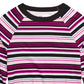 Top listrado Epic Threads Big Girls roxo escuro tamanho extra grande