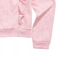 Top com babados e estampa de estrelas para meninas grandes da Epic Threads, rosa, tamanho grande