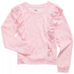 Top com babados e estampa de estrelas para meninas grandes da Epic Threads, rosa, tamanho extragrande