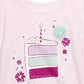 Camiseta infantil feminina com fatias de bolo da Epic Threads, rosa, tamanho 4T
