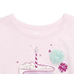 Camiseta infantil com fatias de bolo da Epic Threads, rosa, tamanho 5