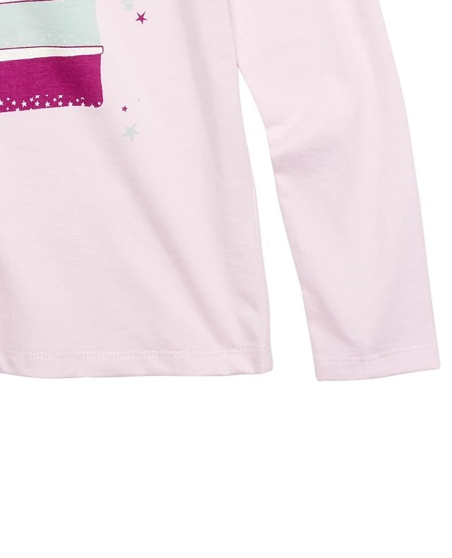 Camiseta infantil com fatias de bolo da Epic Threads, rosa, tamanho 6