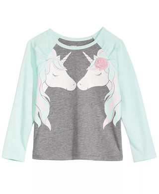 Epic Threads Toddler Girl's Unicorn Friends T-Shirt  Grey Size 2T