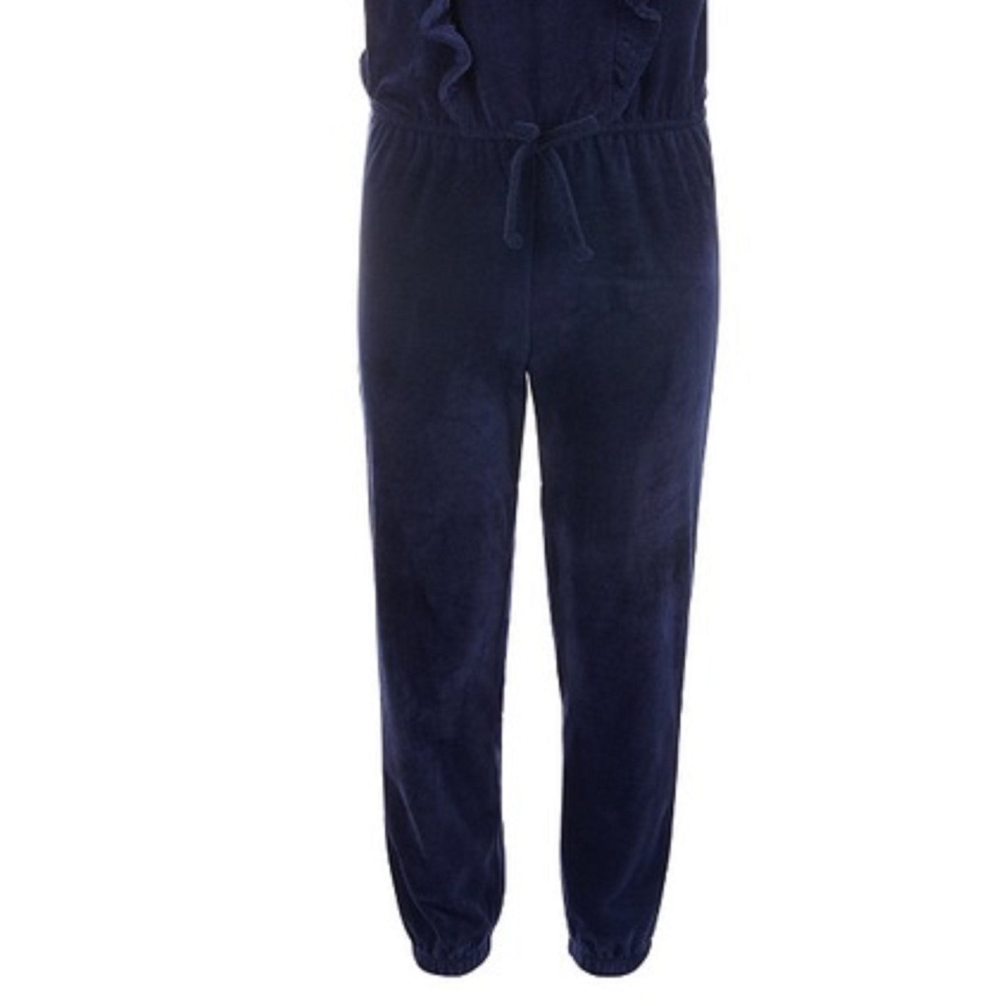 Macacão de veludo com babados para meninas grandes da Epic Threads, azul, tamanho pequeno