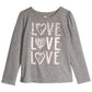 Camiseta infantil feminina Epic Threads Cheetah Love, cinza, tamanho 4T