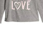Camiseta infantil feminina Epic Threads Cheetah Love, cinza, tamanho 4T