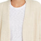 Cardigan feminino aconchegante com ponto waffle da INC International Concepts, branco, tamanho médio
