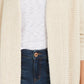 Cardigan feminino aconchegante com ponto waffle da INC International Concepts, branco, tamanho médio