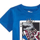Camiseta infantil Epic Threads King Card para meninos, azul marinho, tamanho 4T, slim