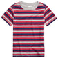 Camiseta Epic Threads Big Boys Multi-Listras Cinza Tamanho Grande