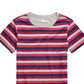 Camiseta Epic Threads Big Boys Multi-Listras Cinza Tamanho Grande