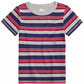 Camiseta infantil listrada infantil Epic Threads, cinza, tamanho 5