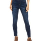 Calças jegging femininas forradas com lã, estilo &amp; co, azul, tamanho pequeno