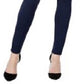 Calças jegging femininas forradas com lã, estilo &amp; co, azul, tamanho extrapequeno
