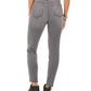 Jeans feminino estilo curvilíneo skinny com bolso brilhante, tamanho 14, carvão