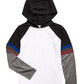 Camiseta com capuz e blocos de cores Epic Threads Big Boys, branca, tamanho pequeno